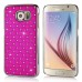 Luxury Shiny Diamond Rhinestone Studded Plating Hard Protective Case For Samsung Galaxy S6 G920- Magenta