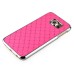 Luxury Shiny Diamond Rhinestone Studded Plating Hard Protective Case For Samsung Galaxy S6 G920- Pink