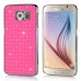 Luxury Shiny Diamond Rhinestone Studded Plating Hard Protective Case For Samsung Galaxy S6 G920- Pink