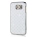 Luxury Shiny Diamond Rhinestone Studded Plating Hard Protective Case For Samsung Galaxy S6 G920- White