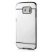 Luxury Slim Transparent Clear Colored Lines Back Gel Case Hard Cover For Samsung Galaxy S6 Edge - Black