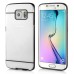 Luxury Slim Transparent Clear Colored Lines Back Gel Case Hard Cover For Samsung Galaxy S6 Edge - Black