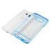 Luxury Slim Transparent Clear Colored Lines Back Gel Case Hard Cover For Samsung Galaxy S6 Edge - Blue