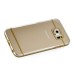 Luxury Slim Transparent Clear Colored Lines Back Gel Case Hard Cover For Samsung Galaxy S6 G920 - Brown