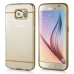 Luxury Slim Transparent Clear Colored Lines Back Gel Case Hard Cover For Samsung Galaxy S6 G920 - Brown