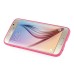 Luxury Slim Transparent Clear Colored Lines Back Gel Case Hard Cover For Samsung Galaxy S6 G920 - Pink