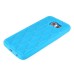 Luxury Soft Silicone Rhinestone Case Cover For Samsung Galaxy S6 G920 - Blue