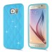 Luxury Soft Silicone Rhinestone Case Cover For Samsung Galaxy S6 G920 - Blue