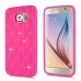 Luxury Soft Silicone Rhinestone Case Cover For Samsung Galaxy S6 G920 - Magenta