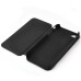 Luxury Stitching PU Leather with Stand Flip Case for iPhone 4 iPhone 4S - Black