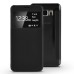Luxury Time View  PU Leather Transparent PC Back Flip Case For Samsung Galaxy Note 5 - Black