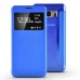 Luxury Time View  PU Leather Transparent PC Back Flip Case For Samsung Galaxy Note 5 - Blue