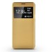 Luxury Time View  PU Leather Transparent PC Back Flip Case For Samsung Galaxy Note 5 - Gold