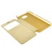 Luxury Time View  PU Leather Transparent PC Back Flip Case For Samsung Galaxy Note 5 - Gold