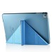 Luxury Transformers Design Slim Folio Leather Smart Cover Case With Wake / Sleep Function For iPad Mini 4 - Blue