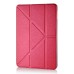 Luxury Transformers Design Slim Folio Leather Smart Cover Case With Wake / Sleep Function For iPad Mini 4 - Red