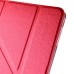 Luxury Transformers Design Slim Folio Leather Smart Cover Case With Wake / Sleep Function For iPad Mini 4 - Red