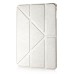 Luxury Transformers Design Slim Folio Leather Smart Cover Case With Wake / Sleep Function For iPad Mini 4 - White