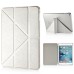 Luxury Transformers Design Slim Folio Leather Smart Cover Case With Wake / Sleep Function For iPad Mini 4 - White