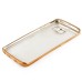 Luxury Transparent Clear Plated Soft TPU Back Case Cover For Samsung Galaxy S6 Edge - Gold