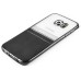 Luxury Transparent Clear Plated Soft TPU Back Case Cover For Samsung Galaxy S6 Edge - Half Transparent Half Black