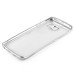 Luxury Transparent Clear Plated Soft TPU Back Case Cover For Samsung Galaxy S6 Edge - Silver