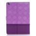 Luxury Two-Tone Lattice Pattern Magnetic Folio Stand Leather Flip Case Cover With Sleep / Wake And Groove For iPad Air iPad 5