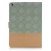 Luxury Two-Tone Lattice Pattern Magnetic Folio Stand Leather Flip Case Cover With Sleep / Wake And Groove For iPad Air iPad 5