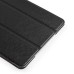 Luxury Ultra-Slim Folio Transparent Plastic And PU Leather Smart Cover Stand Case With Wake / Sleep Function For iPad Mini 4 - Black