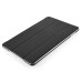 Luxury Ultra-Slim Folio Transparent Plastic And PU Leather Smart Cover Stand Case With Wake / Sleep Function For iPad Mini 4 - Black