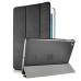 Luxury Ultra-Slim Folio Transparent Plastic And PU Leather Smart Cover Stand Case With Wake / Sleep Function For iPad Mini 4 - Black