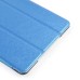 Luxury Ultra-Slim Folio Transparent Plastic And PU Leather Smart Cover Stand Case With Wake / Sleep Function For iPad Mini 4 - Blue