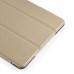 Luxury Ultra-Slim Folio Transparent Plastic And PU Leather Smart Cover Stand Case With Wake / Sleep Function For iPad Mini 4 - Gold