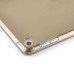 Luxury Ultra-Slim Folio Transparent Plastic And PU Leather Smart Cover Stand Case With Wake / Sleep Function For iPad Mini 4 - Gold