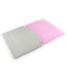 Luxury Ultra-Slim Folio Transparent Plastic And PU Leather Smart Cover Stand Case With Wake / Sleep Function For iPad Mini 4 - Pink