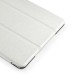 Luxury Ultra-Slim Folio Transparent Plastic And PU Leather Smart Cover Stand Case With Wake / Sleep Function For iPad Mini 4 - White