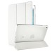 Luxury Ultra-Slim Folio Transparent Plastic And PU Leather Smart Cover Stand Case With Wake / Sleep Function For iPad Mini 4 - White