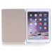 Luxury Ultra-Slim Transparent Plastic And PU Leather Smart Cover With Wake / Sleep Function for iPad Pro 9.7 inch - Blue