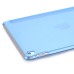 Luxury Ultra-Slim Transparent Plastic And PU Leather Smart Cover With Wake / Sleep Function for iPad Pro 9.7 inch - Blue