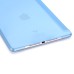 Luxury Ultra-Slim Transparent Plastic And PU Leather Smart Cover With Wake / Sleep Function for iPad Pro 9.7 inch - Blue