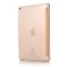 Luxury Ultra-Slim Transparent Plastic And PU Leather Smart Cover With Wake / Sleep Function for iPad Pro 9.7 inch - Gold