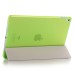 Luxury Ultra-Slim Transparent Plastic And PU Leather Smart Cover With Wake / Sleep Function for iPad Pro 9.7 inch - Green