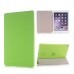 Luxury Ultra-Slim Transparent Plastic And PU Leather Smart Cover With Wake / Sleep Function for iPad Pro 9.7 inch - Green