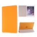 Luxury Ultra-Slim Transparent Plastic And PU Leather Smart Cover With Wake / Sleep Function for iPad Pro 9.7 inch - Orange