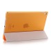 Luxury Ultra-Slim Transparent Plastic And PU Leather Smart Cover With Wake / Sleep Function for iPad Pro 9.7 inch - Orange