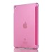 Luxury Ultra-Slim Transparent Plastic And PU Leather Smart Cover With Wake / Sleep Function for iPad Pro 9.7 inch - Pink