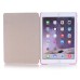 Luxury Ultra-Slim Transparent Plastic And PU Leather Smart Cover With Wake / Sleep Function for iPad Pro 9.7 inch - Pink