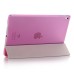 Luxury Ultra-Slim Transparent Plastic And PU Leather Smart Cover With Wake / Sleep Function for iPad Pro 9.7 inch - Pink