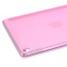 Luxury Ultra-Slim Transparent Plastic And PU Leather Smart Cover With Wake / Sleep Function for iPad Pro 9.7 inch - Pink