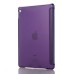 Luxury Ultra-Slim Transparent Plastic And PU Leather Smart Cover With Wake / Sleep Function for iPad Pro 9.7 inch - Purple